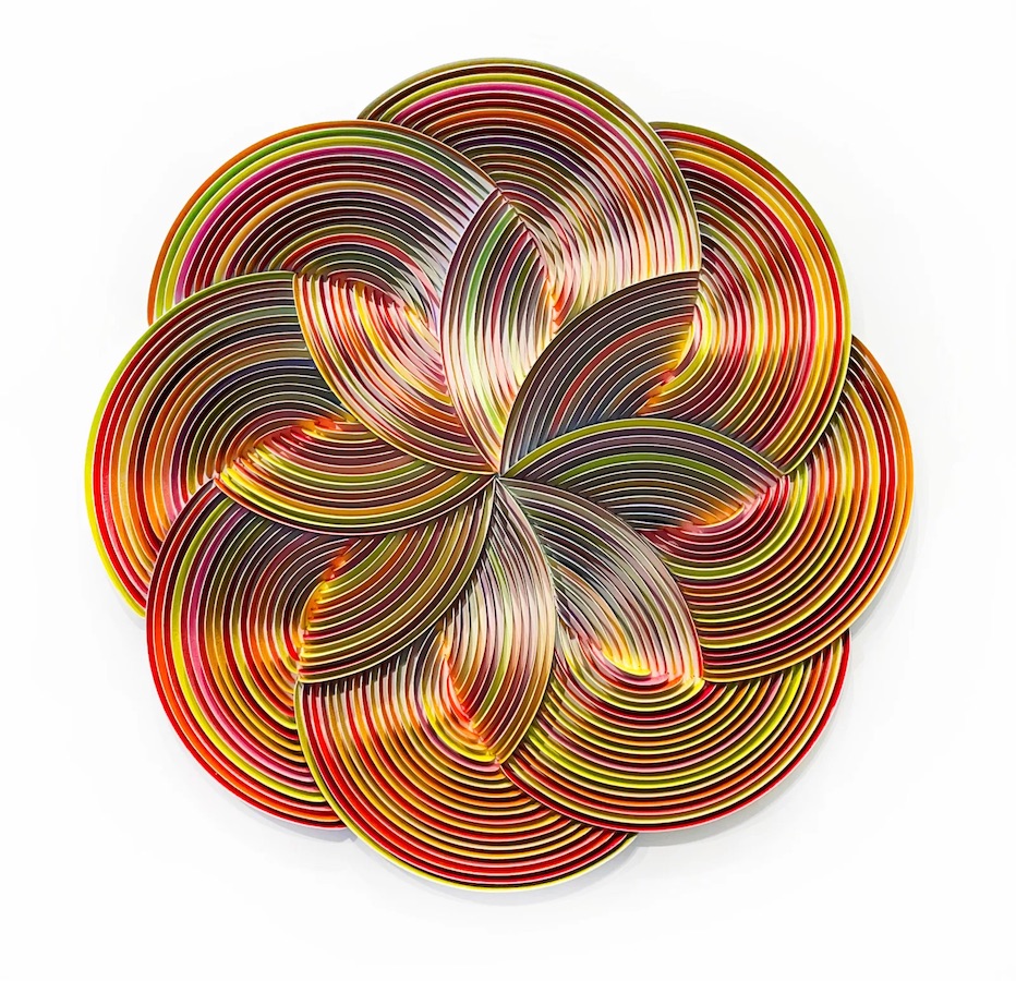 Peter Monaghan: Bloom, Mixed Media, 31 1/2 x 31 1/2 in, 80 x 80 cm | Winter Group Exhibition Dublin & Belfast Galleries | Saturday 2 December 2023  – Saturday 6 January 2024 | Gormleys Fine Art, Dublin | Image: Peter Monaghan: Bloom, Mixed Media, 31 1/2 x 31 1/2 in, 80 x 80 cm | 