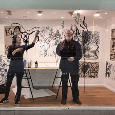 One Day Live Drawing Performance by Alastair MacLennan and Marie Phelan |  The LAB 
Foley Street, Dublin 1 | Friday 12 January 2024 | to 