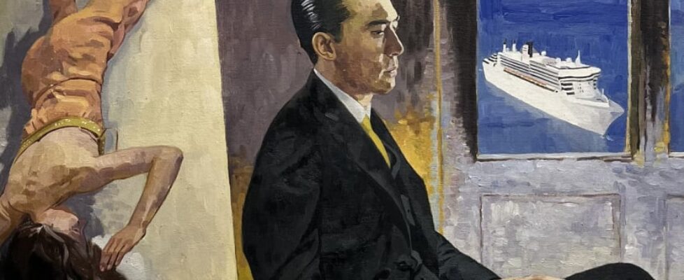 the-inverted-woman-and-the-artist-oil-on-canvas-54-x-45-cm