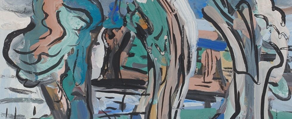 Evie-Hone-1894-1955-Composition-gouache-on-paper-unframed-20-x-24.5-cm-framed-45.5-x-50.2cm