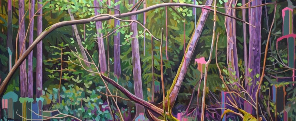 Possibility Space, oil and acrylic on canvas, 200x200 cm, 2024