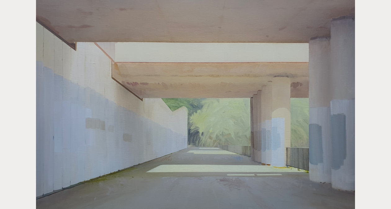 John O’Reilly, Off Dunsink Lane, 2026, Oil on canvas, 40 x 60cm, Photography John O’Reilly, Image courtesy of the artist. | John O’Reilly, Walkways of the M50 | Thursday 12 February  – Sunday 15 March 2026 | Royal Hibernian Academy | Image: John O’Reilly, Off Dunsink Lane, 2026, Oil on canvas, 40 x 60cm, Photography John O’Reilly, Image courtesy of the artist.| 
