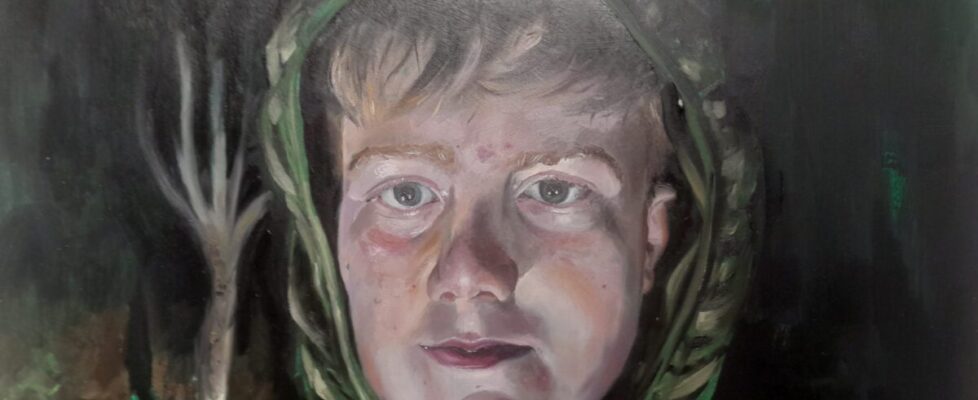 Sean Fitzpatrick, The Boy and the Jade Hour, Oil on Board.