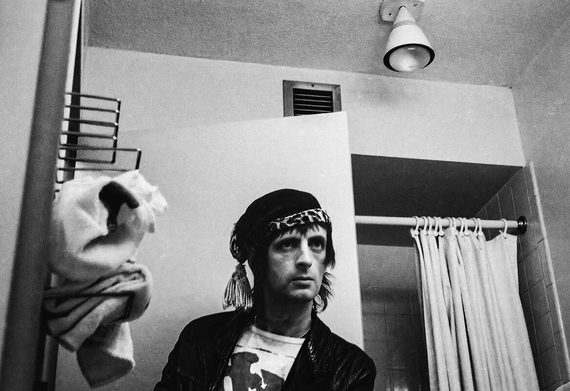 Self portrait wearing Peter Tosh’s headgear, March 1979 | Eamon Carr: Visions of America 1978-79 | Friday 12 June  – Friday 19 June 2026 | SO Fine Art Editions | Image: Self portrait wearing Peter Tosh’s headgear, March 1979, Ed. of 5, Unframed size: 34.9h x 48.3w, €650 unframed | 